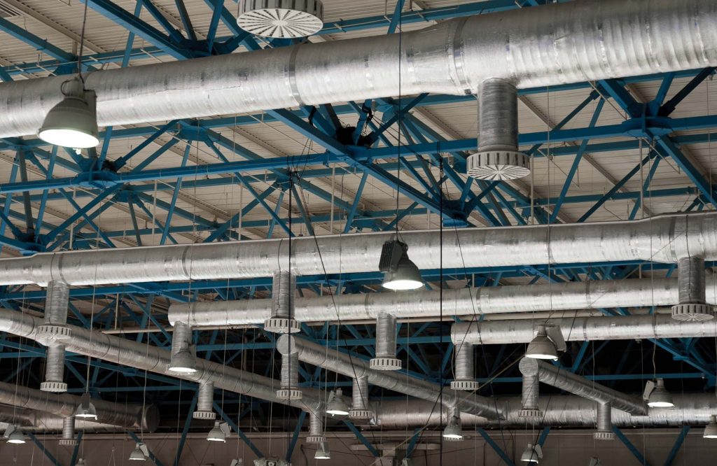 sistema de ventilação industrial